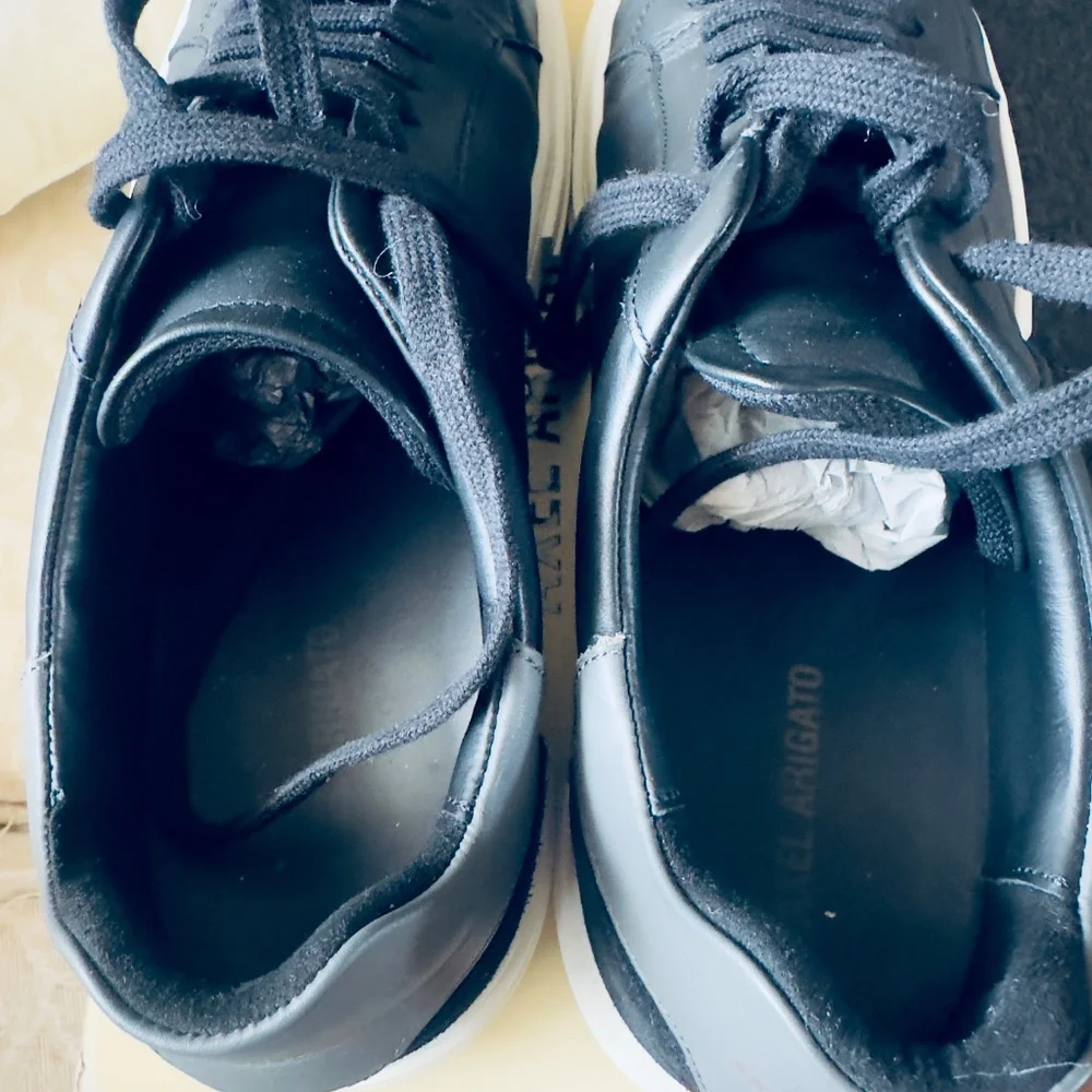 Axel Arigato Black Leather Athletic Sneakers